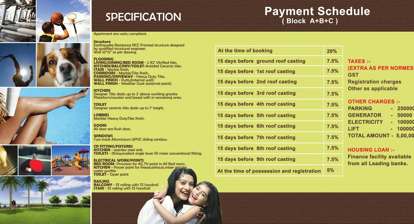 Specifications & Payment Plan